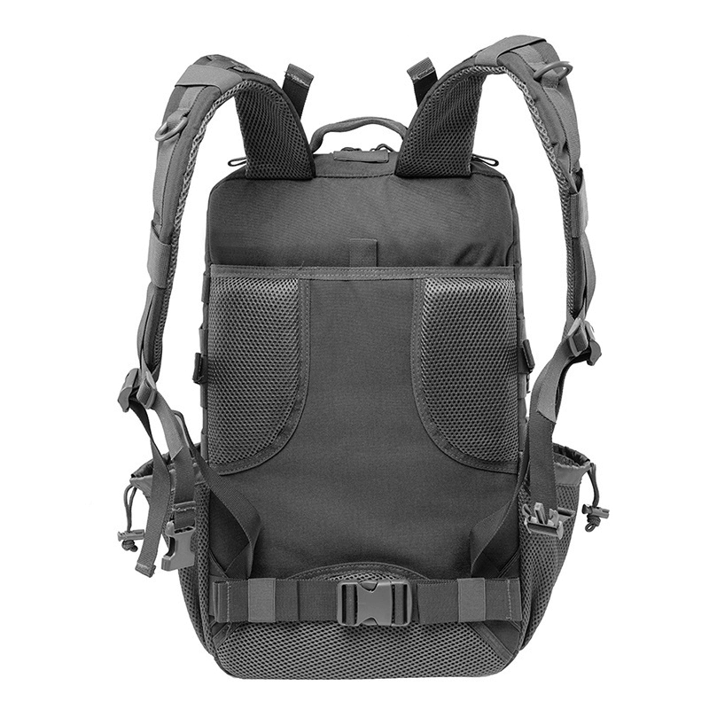 45L Military Style Waterproof MOLLE Backpack back view of shoulder straps
