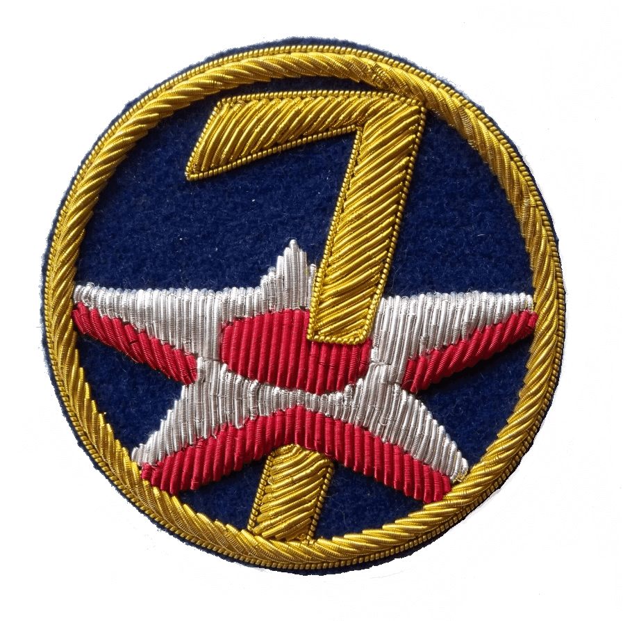 USAAF Seventh Air Force ww2 embroidered patch reproduction