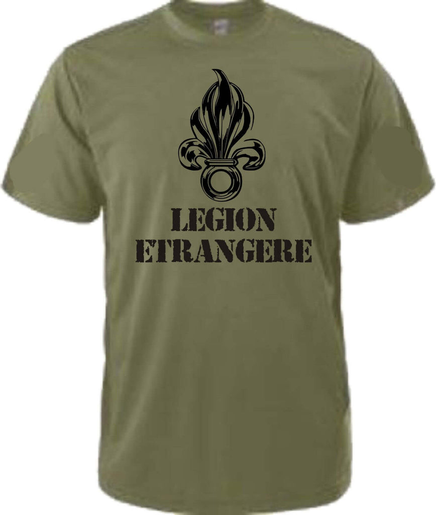 Legion Etrangere French Foreign Legion Tee Shirt - front view 