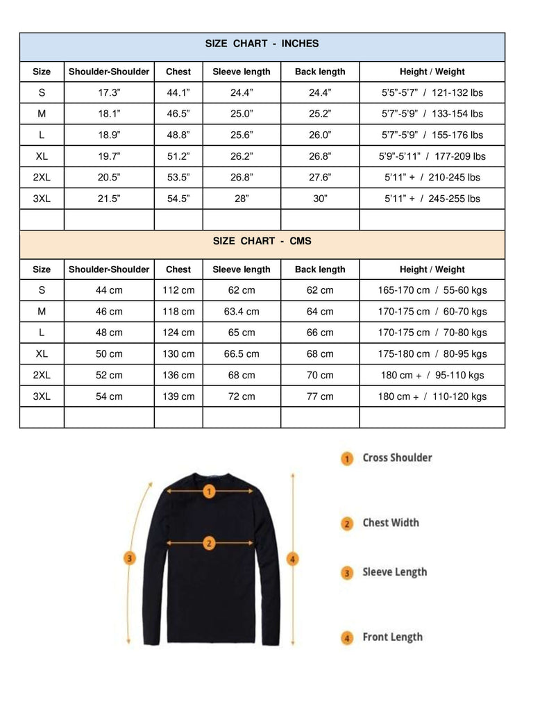 Camouflage Hoodie With Large Front Pocket - Size chart