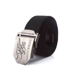 US NAVY SEAL Alloy Buckle ,braided canvas belt for men
