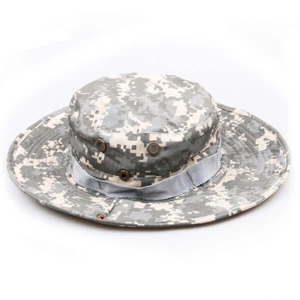Lightweight fold up booney hat - Grey ACU digital