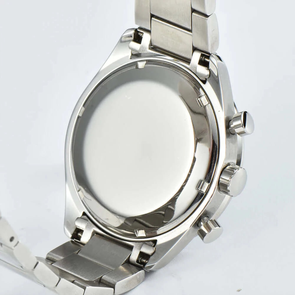Mens Corgeut Chronograph Multi-Function Quartz Watch - back casing view