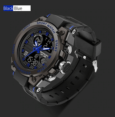 Men’s Multi-Functional Digital Sports Watch - showing Blue finish 